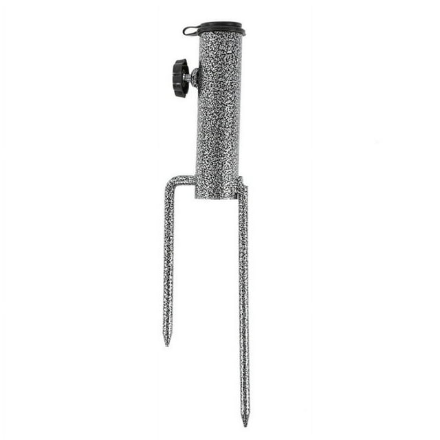 Base de paraguas portátil ajustable, soporte de metal resistente, soporte para arena, para bandera, paraguas grande, caña de pescar, playa de parque al aire libre (1 paquete)