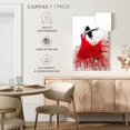 thumbnail image 4 of Elephant Stock Rose Dance Wall Art - Vertical Canvas Wall Art - Hallway Wall Decor - Dance Canvas - White And Red Decor By Ashvin Harrison - 8" x 12", 4 of 4
