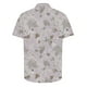 thumbnail image 3 of Blusa y camisa de manga corta con cuello vuelto para hombre, camisa informal de moda con estampado de hojas y solapa de manga corta, blusa para hombre, 3 of 4