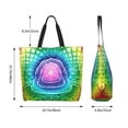 thumbnail image 6 of Color Logo Tool Band Tote Bags Reusable Women Shoulder Bag Grocery Bag Travel Beach Shopping Work Daily Handle Bag, 6 of 8