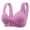 Purple, variant on Fsqjgq Front Closure Wireless Bras for Women Large Size Underwear Thin Lightweight Gathered Push Up Bra Full Coverage Sports Bra Comfort Sleep Bralettes 46