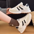 thumbnail image 6 of CHICVOMEY Women's Chunky Platform Sneakers - Retro Walking Sneakers with Cushioned Sole - Lightweight Casual Shoes for Daily Travel, 6 of 9