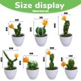 thumbnail image 2 of 7 Uds planta de simulación con flor cactus tropical flor artificial suministros creativos DIY accesorios bonsái, 2 of 5