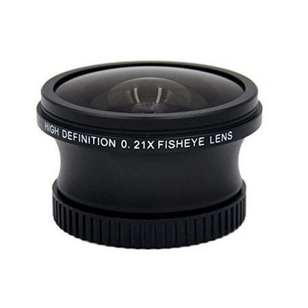 Image of 0.21x High Definition Fish-Eye Lens (37mm) for Panasonic DMC-LX7 (Includes Lens Adapter Ring)