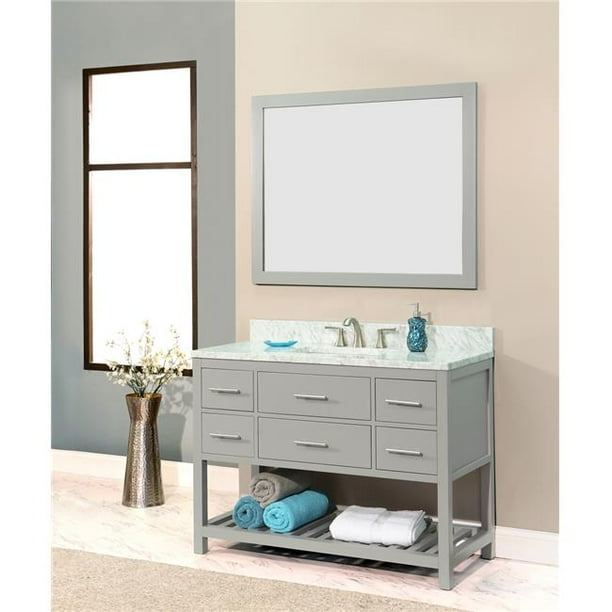 Ngy Bvs Va4 42 Gy Caribbean Breeze Collection Bathroom Vanity Combo 44 Grey In Com Ngy Bvs Va4 42 Gy Caribbean Breeze, 42 44 Inch Vanity Mirror