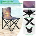thumbnail image 4 of BZSMCE Camping Chairs Modern Tropical Serenity Pattern Folding chair, 4 of 8