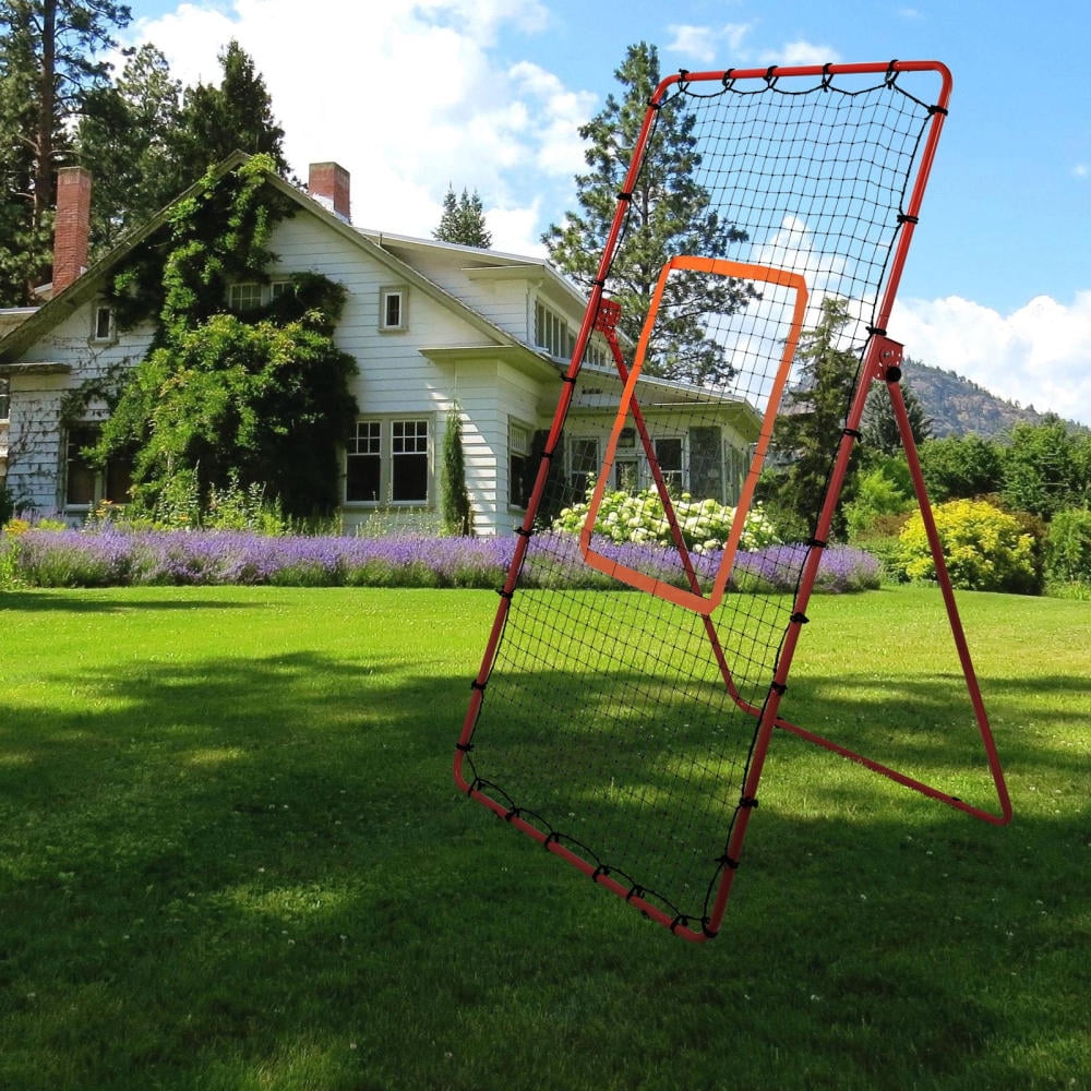 Portable Volleyball Rebounder Net - 5 Angle Adjustable for Solo Practice & Training