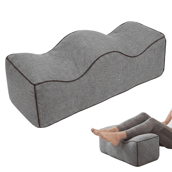 Leg Elevation Pillow for Leg Swelling, Leg Pillow for Side Sleeping, Wave‑Shaped Cushion Lab Pillow, Leg Pillow Elevation for Blood Circulation, Leg Bolster Foot Rest Support Cushion for Bed Sleeping