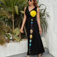 thumbnail image 4 of Solar System Sleeveless Dress luxury women's party dress evening prom clothes for woman, 4 of 7