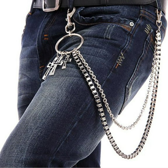 Trousers Wallet Key Chain Cross Pendant Pant Jean Gothic Hip Hop Punk Chain