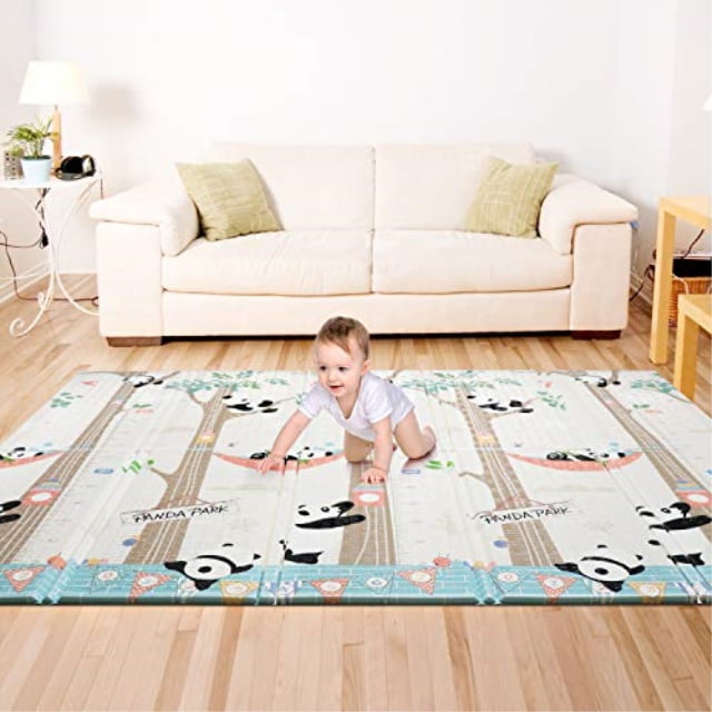 bammax play mat, folding mat baby crawling mat kids playmat waterproof