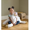 thumbnail image 2 of Magic Cabin - Razzle the 40"L Jumbo Plush Unicorn with Embroidered Hearts, and Rainbow Tail and Mane, 2 of 3