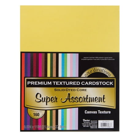 Cardstk Valuepack Super Asst 65Lbtextured 8.5X11 160Pk