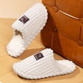 thumbnail image 6 of Gubotare Slip On Slippers for Women Women's Plush Scuff Slippers Size 6 (Beige,6), 6 of 6