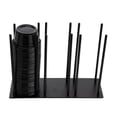thumbnail image 2 of Restaurantware-Chef 101 8.25 x 3 x 6 Cup And Lid Organizer, 1 3-Section Cup And Lid Holder - Horizontal Design, Compact, Black Iron Dispenser, For Countertops And Storage, 2 of 4