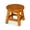 Natural, variant on Decorative Stool with Fun Designs | Used as Ottoman or Child's Seating | Constructed with Strong Rubberwood | Compact and Transportable