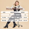 thumbnail image 7 of Manzi Plus Size Footless Tights for Women 70D Opaque Black Pantyhose, 7 of 7