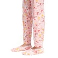 thumbnail image 5 of Goodnight Kiss Women's 3 Piece Pajama Set - Matching Slippers, Long Sleeve T-Shirt and Sleep Pants, Coral/Deers, XL, 5 of 6