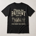 thumbnail image 3 of Please Be Patient With Me 1900s Graphic T-Shirt, Retro Western Humor Tee, 3 of 9