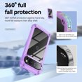thumbnail image 6 of Feishell Fit for Google Pixel 9 Pro XL Clear Case,Support Wireless Charging,Fall Protection Back PC Transparent TPU Frame Plating Button Lightweight Slim Phone Case,Purple, 6 of 9