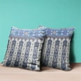 thumbnail image 2 of Taj Garden Columns Duo Indoor/Outdoor Pillow in Blue Green Gray 28x28, 2 of 6