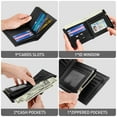 thumbnail image 7 of Cshidworld Wallet for Men, Genuine Leather Wallet for Men, RFID Blocking Bifold Stylish Wallet With 1 ID Window, 9 Card Holder & 2 Cash Slot, Black, 7 of 7