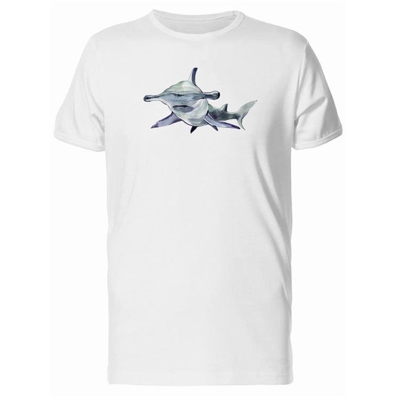 Watercolor Of Hammerhead Shark Tee Men's -Image by Shutterstock