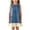 Blue, variant on Ruyang Girls Imitation Denim Dresses Summer Bowknot Ruffle Sleeveless Crewneck Vest Sundress Casual Loose Beach Dresses