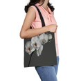 thumbnail image 2 of ABPHQTO Beautiful White Orchid Canvas Bag Reusable Tote Grocery Shopping Bags Tote Bag 14x16 inch, 2 of 2
