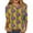 Yellow #027, variant on Mardi Gras Shirts for Women Glitter 3/4 Sleeve Gold Blouse Crew Neck Sequins Party Tunic Tops Red L