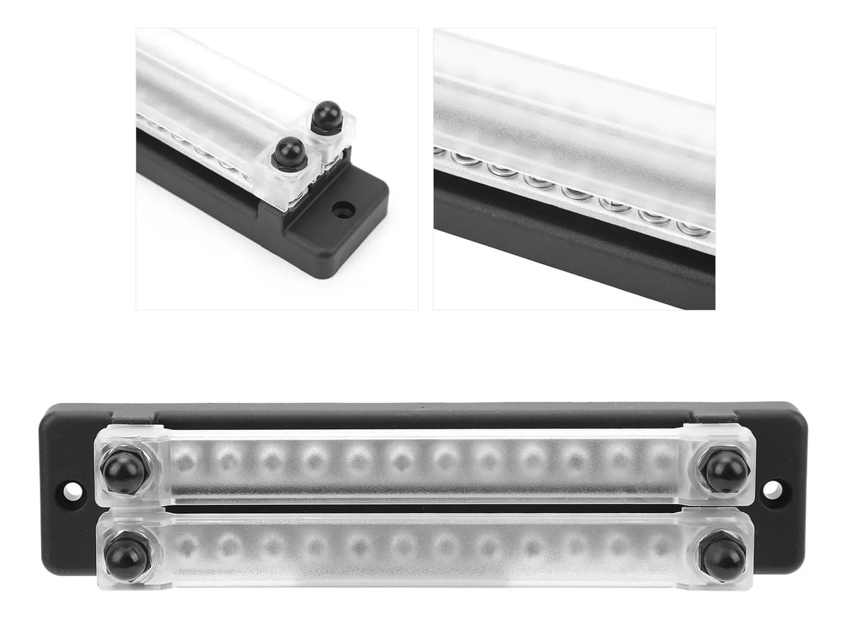 Applicable to Bus Bar 24 Terminals 150a Busbar Block, Transparent Cover
