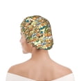 thumbnail image 6 of Yiaed Doodle Owls Print Reusable Shower Cap & Bath Cap & Lined, Oversized Waterproof Shower Caps Designed for all Hair Lengths, 6 of 7