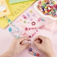 thumbnail image 3 of DIY Keychain/Pendant Decoration Kits including Zinc Alloy Spring Gate Rings & Lobster Claw Clasps Iron Bell Charm Acrylic Beads Stainless Steel Tool Mixed color, 3 of 6