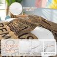 thumbnail image 4 of Please Remove Your Shoes Twin Size Comforter Set, Vintage Distressed Letters Wood Grain Bedding for All Seasons, 4 Pcs Bed Set, 1 Quiltcover (68"x86") ,1Sheet(67"x116"), 2Pillowcases (30"x20"), 4 of 12