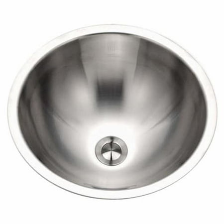 Houzer CRO-1620-1 Opus Series Conical Undermount Stainless Steel Single Bowl Lavatory Sink with