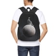 thumbnail image 4 of Easygdp Astronaut Sitting On Mercury Planet Mochila de Gran Capacidad Minimalista Ideal para Escuela, Viajes y Uso Diario, 4 of 6