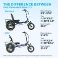 thumbnail image 5 of Zycle Z500 CITY Electric Trike 750W 15AH Battery City Tire Comfortable Seat with Parking Brake & Differential for Seniors, 5 of 15