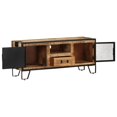 thumbnail image 2 of vidaXL TV Cabinet 110x31x46 cm Rough Mango Wood, 2 of 5