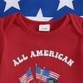 thumbnail image 5 of Nwiuh Newborn Baby Boy 4th of July Outfit Letters American Flag Romper Truck Pants Hat Sets Independence Day Clothes, 5 of 7