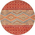 thumbnail image 1 of Ahgly Company Machine Washable Indoor Round Abstract Brown Sand Brown Area Rugs, 5' Round, 1 of 7