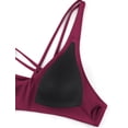 thumbnail image 4 of Top de Bikini CRZ YOGA con Frente Torcido y Tirantes Cruzados Fucsia L, 4 of 4
