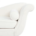 thumbnail image 3 of Chaise Lounge With Scroll Arms, Soft Upholstery, High Rebound Sponge, Stable Birch Legs, Elegant Appearance, 67.16"w X 28.52"h 27.89"d, 3 of 6