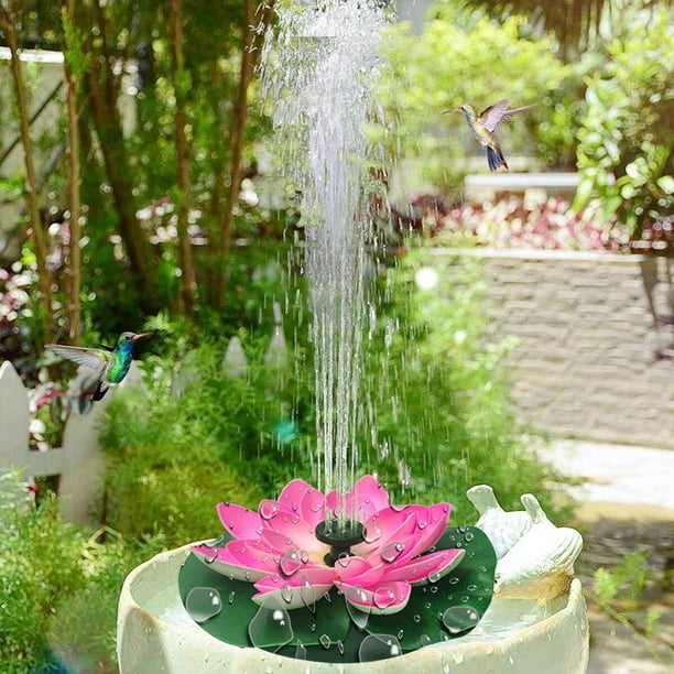 Pompe solaire Lotus pour fontaine de jardin, fontaine, fontaine, nénuphar  flottant, bassin, fleurs, pompe à eau, fontaine pour bassin de jardin