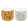 thumbnail image 1 of Cable trenzado colorido de 20 yardas, cadenas de joyería para hacer joyas DIY, eslabón de cadena de collar con carrete de 3x4mm, 1 of 6