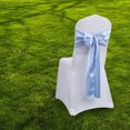 thumbnail image 5 of 10 Uds. Fajas de satén para sillas, fajas para sillas con lazo, funda para sillas de banquetes para decoraciones para el hogar, bodas y fiestas, 5 of 5