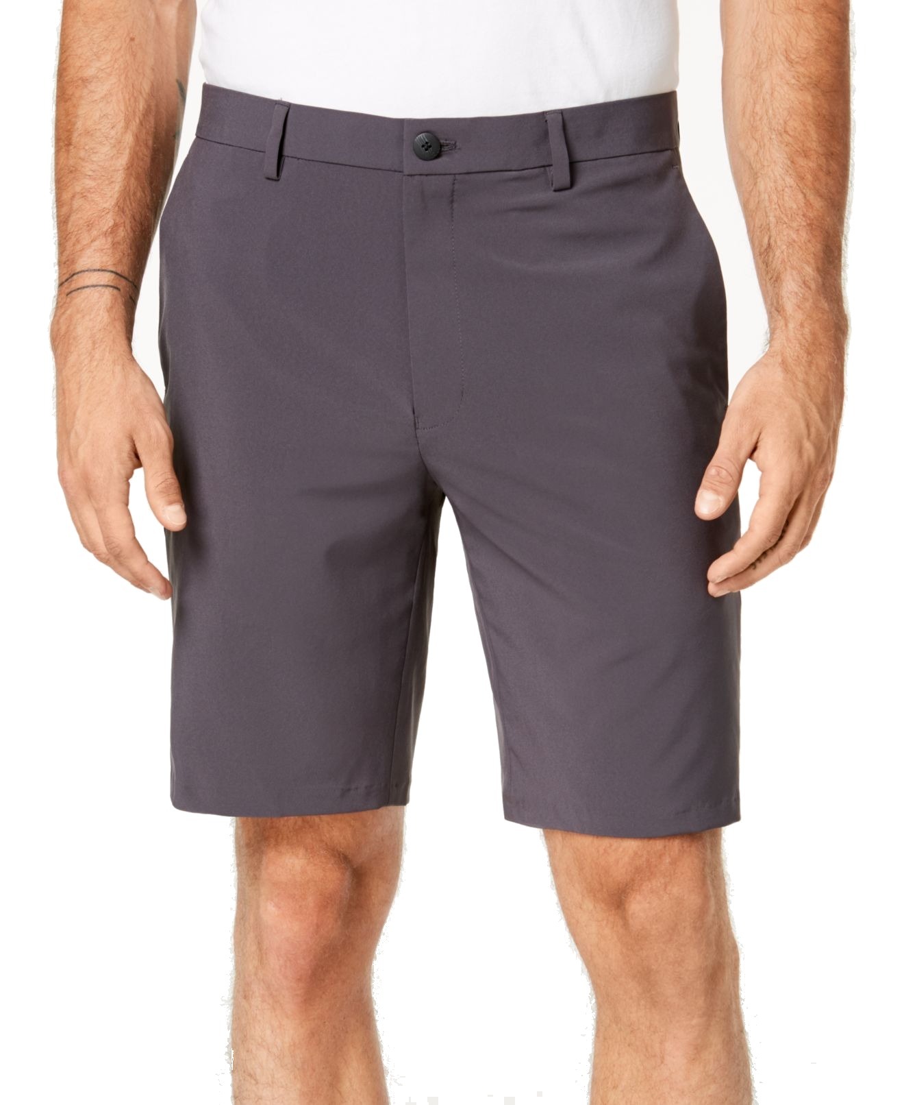 Iron Mens Stretch FlatFront Dress Shorts 38