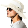 thumbnail image 1 of Sun Bucket Hats for Women Men UV Protection Wide Brim Fishing Hat Beach Outdoor Essentials, 1 of 5