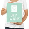 thumbnail image 5 of Clean Laundry, Dirty Laundry, Mint Green Laundry Room Wall Art Decor Graphic Signs, 5 of 7
