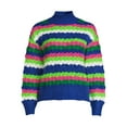 thumbnail image 4 of 99 Jane Street Women's Mock Neck Pullover Sweater with Long Sleeves, Midweight, Sizes XS-XXXL, 4 of 5
