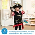 thumbnail image 2 of Melissa & Doug Pirate Role Play Costume Dress-Up Set With Hat, Sword, and Eye Patch, 2 of 9